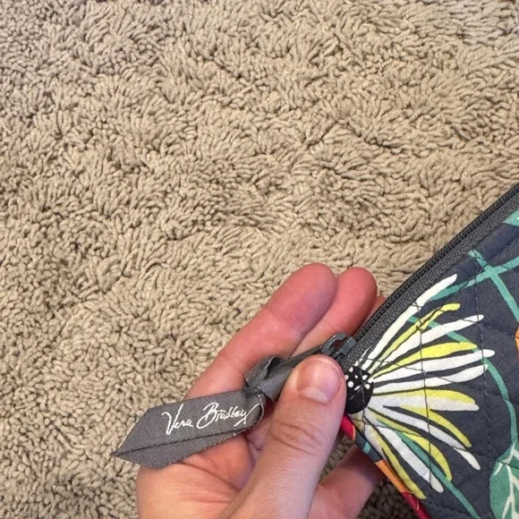 Vera Bradley Floral Pouch - Pink, Yellow, Orange, Green - Picture 3 of 4